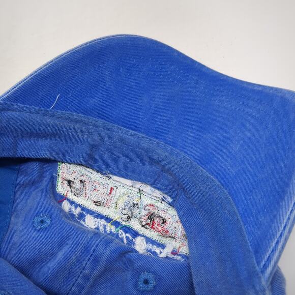 Rush Slowly Reggae Beach Bar Strapback Hat Blue One Size J. America - Picture 9 of 10